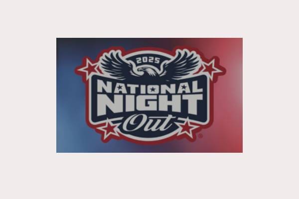 National Night Out 2025 logo design.